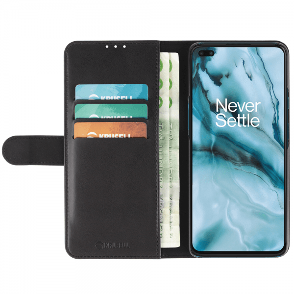 Krusell OnePlus Nord PhoneWallet-kotelo, musta