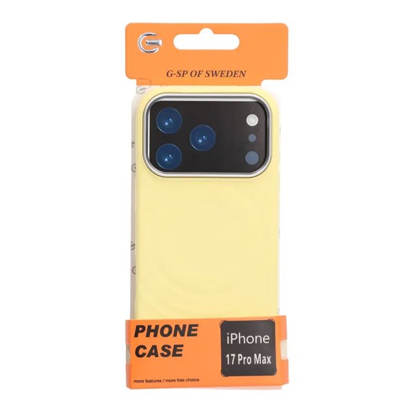 iPhone 17 Pro Max Silikoninen MagSafe-kuori Keltainen