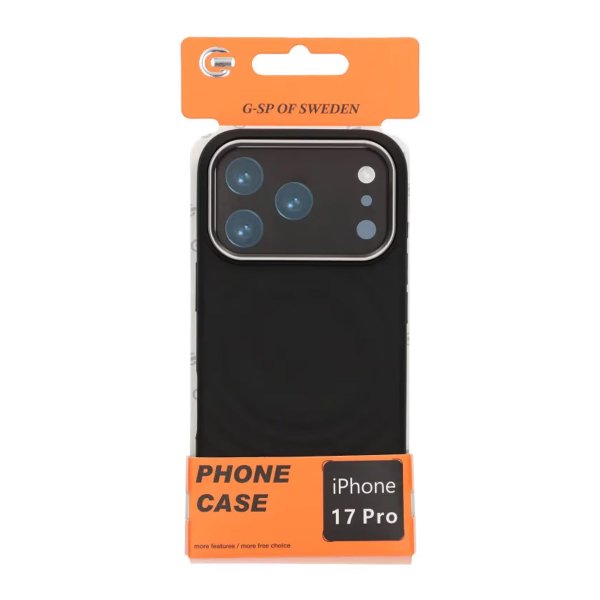 iPhone 17 Pro Silikonkuori MagSafe Musta