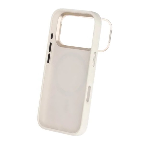 iPhone 17 Pro Max Silikoninen MagSafe-jalustakuori Valkoinen