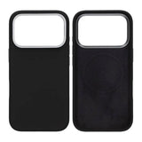 iPhone 17 Pro Max Kuori Silikoni MagSafe Jalusta Musta