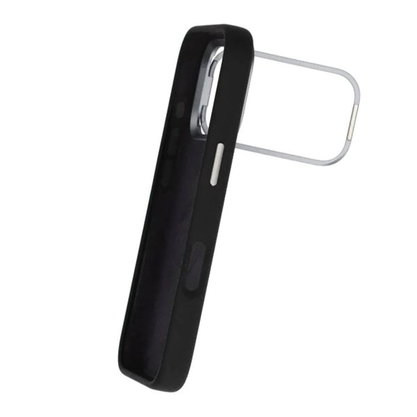iPhone 17 Pro Max Kuori Silikoni MagSafe Jalusta Musta