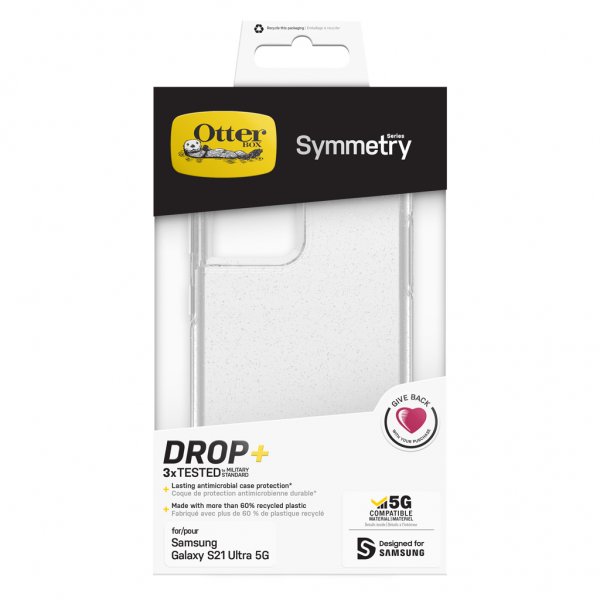 Otterbox Samsung Galaxy S21 Ultra Kuori Symmetry Series Stardust Clear