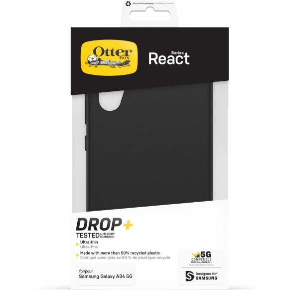 Otterbox Samsung Galaxy A34 5G Kuori React Musta