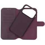 Rvelon iPhone 17 Pro -kotelo, 4 korttipaikkaa, irrotettava kuori, violetti
