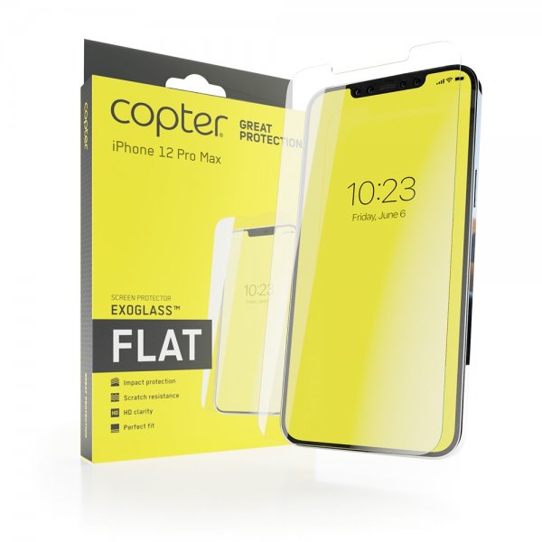 Copter iPhone 12 Pro Max -näytönsuoja Exoglass Flat