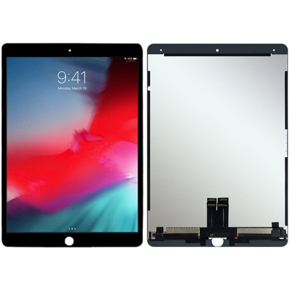 iPad Air 3 lasinäyttö digitizerillä ja OCA:lla - Musta