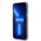 Karl Lagerfeld iPhone 14 Pro Kuori Monogram Vertical Stripe Musta