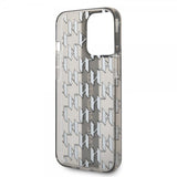 Karl Lagerfeld iPhone 14 Pro Kuori Monogram Vertical Stripe Musta
