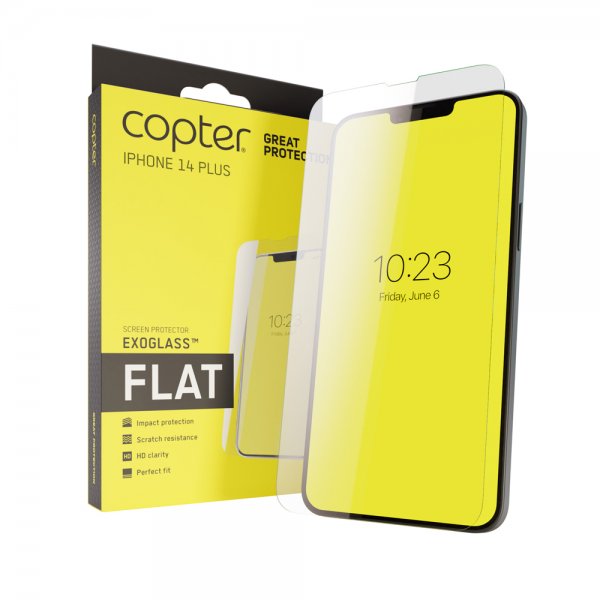 Copter iPhone 14 Plus Näytönsuoja Exoglass Flat