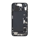 Keskikehys pienosilla iPhone 15 Plussalle - Musta OEM