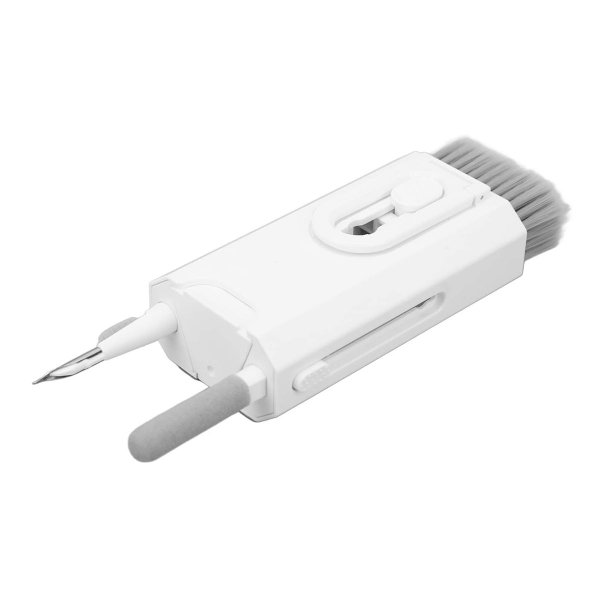 8-in-1 Monitoiminen Elektroniikan Puhdistussarja Puhelimelle, Kuulokkeille ja Tietokoneelle - Valkoinen