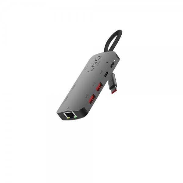 LINQ by Elements 8-in-1 Pro 8K USB-C -moniporttihubi
