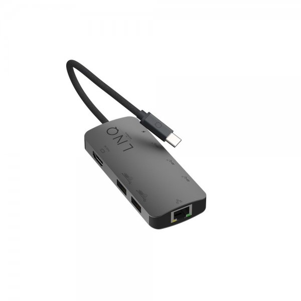 LINQ by Elements 8-in-1 Pro 8K USB-C -moniporttihubi