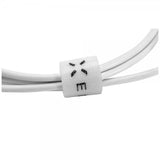 Kiinteä USB-A–USB-C-kaapeli 1 m, valkoinen