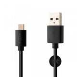 Kiinteä kaapeli USB-A–USB-C 2m Musta
