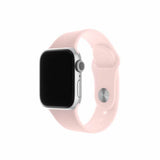 Kiinteä Apple Watch 44/45/46mm/Apple Watch Ultra Ranneke Silikoniranneke Vaaleanpunainen