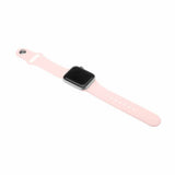 Kiinteä Apple Watch 44/45/46mm/Apple Watch Ultra Ranneke Silikoniranneke Vaaleanpunainen