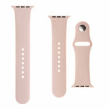 Kiinteä Apple Watch 44/45/46mm/Apple Watch Ultra Ranneke Silikoniranneke Vaaleanpunainen