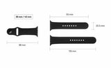 Kiinteä Apple Watch 44/45/46mm/Apple Watch Ultra Ranneke Silikoniranneke Vaaleanpunainen