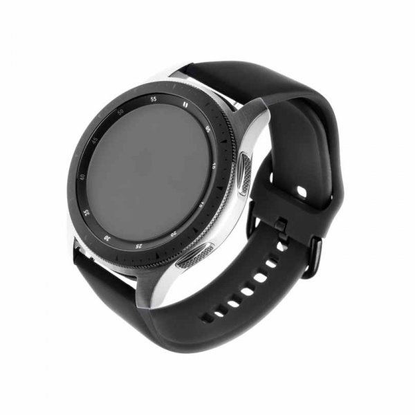 Korjattu Samsung Galaxy Watch 22mm Ranneke Silikoniranneke Musta