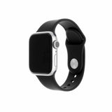 Fixed Apple Watch 44/45/46mm/Apple Watch Ultra ranneke silikonihihna musta