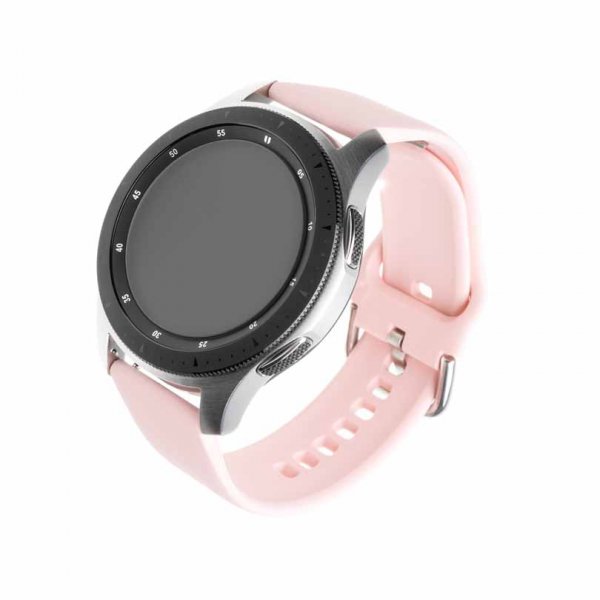 Kiinteä Samsung Galaxy Watch 22mm Silikoniranneke Pinkki