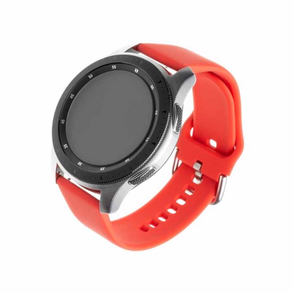 Korjattu Samsung Galaxy Watch 22mm ranneke silikoninen ranneke punainen
