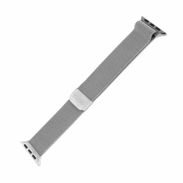 Kiinteä Apple Watch 44/45/46mm/Apple Watch Ultra ranneke, mesh-ranneke, hopea