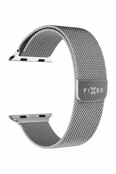 Kiinteä Apple Watch 38/40/41/42mm ranneke, Mesh Strap, hopea