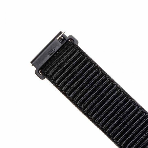 Korjattu Samsung Galaxy Watch 22mm ranneke nailonhihna musta