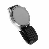 Kiinteä Samsung Galaxy Watch 20mm Nylonranneke Heijastava Musta