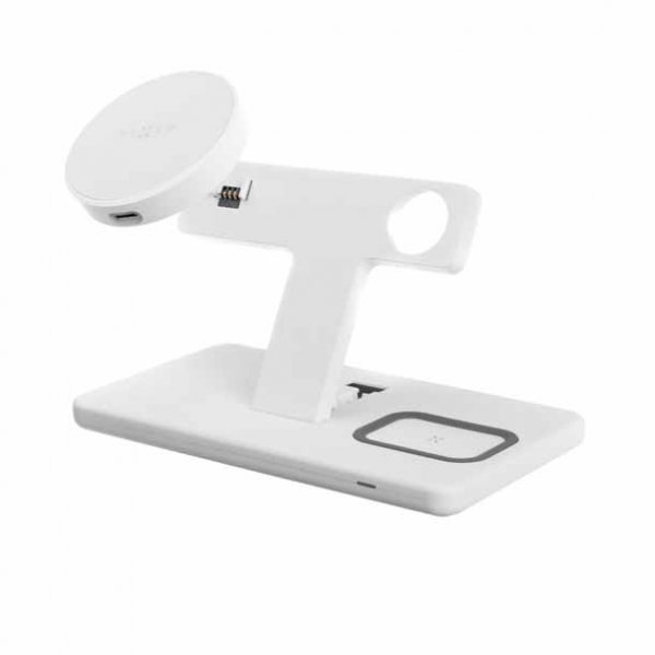 Kiinteä langaton laturi MagPowerstation 3in1 Stand MagSafe Valkoinen