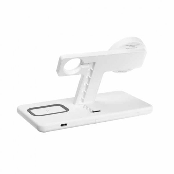 Kiinteä langaton laturi MagPowerstation 3in1 Stand MagSafe Valkoinen