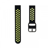 Fixed Samsung Galaxy Watch 20mm Ranneke Sport Silikoni Musta Lime