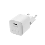 Fixed Laddare med Kabel Mini PD Travel Charger Kit USB-C/USB-C 20W Valkoinen