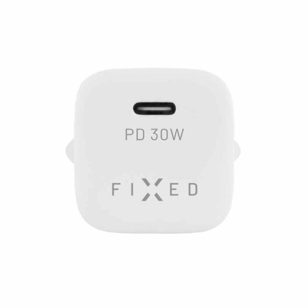 Fixed Laddare Mini PD Travel Charger USB-C 30W Valkoinen