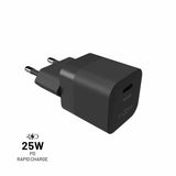 Fixed Laddare Mini PD Travel Charger USB-C 25W Musta