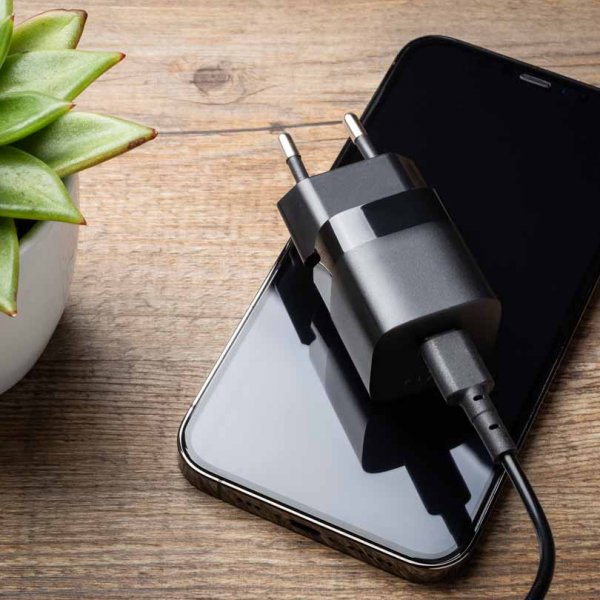 Fixed Laddare Mini PD Travel Charger USB-C 25W Musta