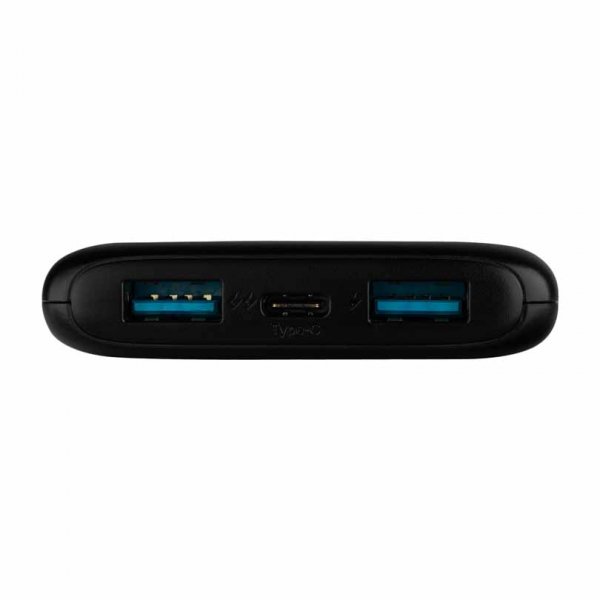 Fixed Powerbank Zen 10 20W 10 000 mAh USB-C 2xUSB-A, musta