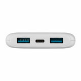 Fixed Powerbank Zen 10 20W 10 000 mAh USB-C 2xUSB-A Valkoinen