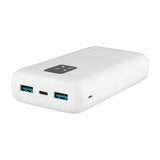 Kiinteä tehopankki Zen 20 20W 20 000 mAh USB-C 2xUSB-A Valkoinen