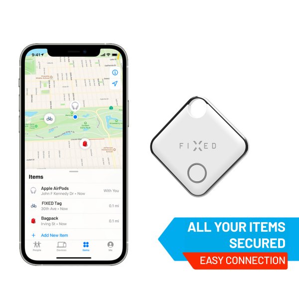 Kiinteä tunnistesarja Bluetooth Smart Tracker Find My 2-pakkaus