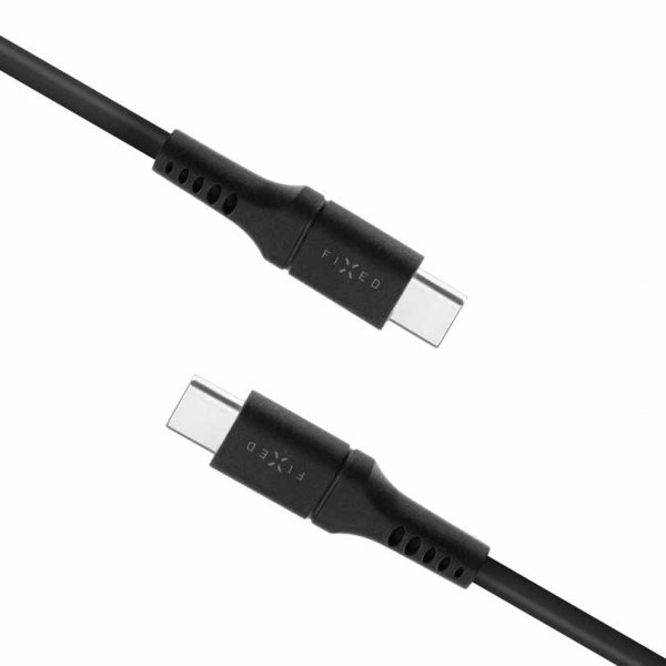 Fixed Kabel Liquid Silicone USB-C/USB-C 2m Musta