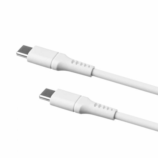 Fixed Kabel Liquid Silicone USB-C/USB-C 1,2 m valkoinen