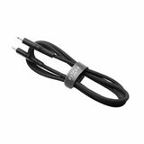 Fixed Kabel Liquid Silicone USB-C/Lightning 1,2 m, musta