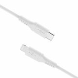 Fixed Cable Liquid Silicone USB-C/Lightning 2m Valkoinen