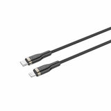 Fixed Kabel METAL Series USB-C/Lightning 2m Musta