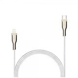 Fixed Kabel METAL Series USB-C/Lightning 2m Valkoinen