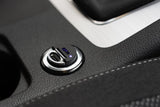 Kiinteä autolaturi USB-C-kaapelilla 1,2 m 2xUSB-C 30 W musta